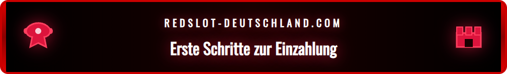 Screenshot des Redslot Kassenbereichs zur Vorbereitung der Einzahlung.