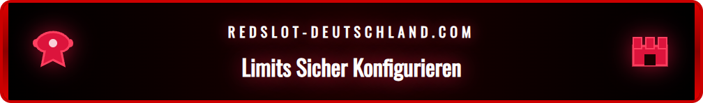Screenshot der Benutzeroberfläche zur Einstellung des Redslot Einzahlungslimits im Spielerkonto.