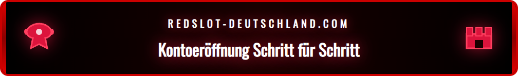 Screenshot der Registrierungsmaske für Redslot Freispiele in Deutschland.