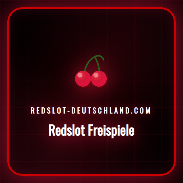 Grafik mit Spielautomaten-Symbolen für Redslot Freispiele.