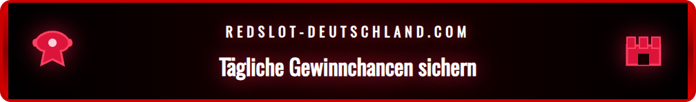 Screenshot des Redslot Glücksrads, das verschiedene Preissegmente anzeigt.