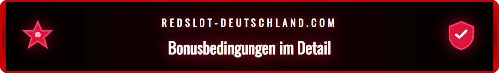 Ein Spieler prüft die Umsatzbedingungen für die Redslot Bonus Wette am Laptop.