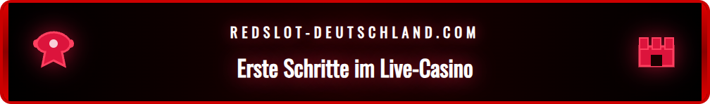 Übersicht der Benutzeroberfläche für das Redslot Live-Blackjack.