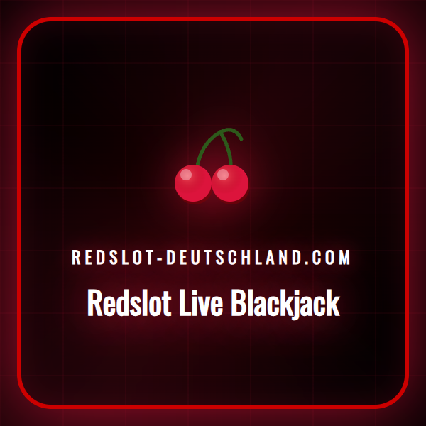 Ein professioneller Live-Dealer am Redslot Live Blackjack Tisch.