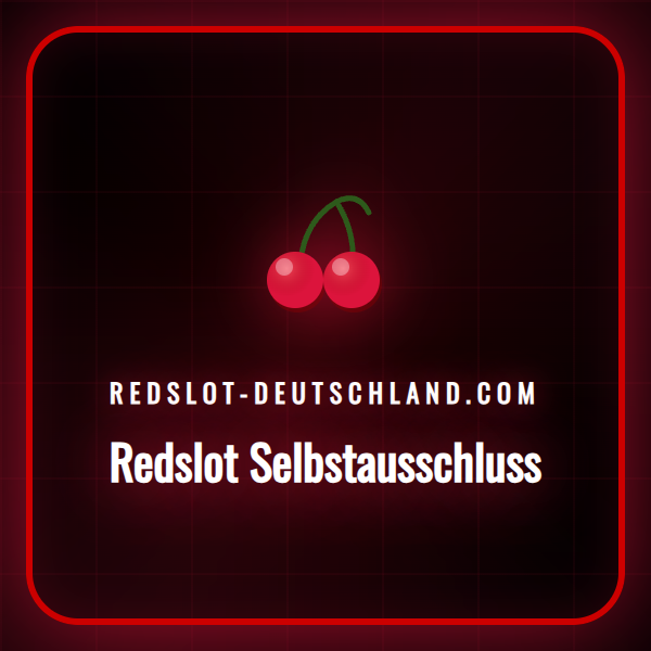 Ein Spieler nutzt die Redslot Selbstausschluss Funktion auf seinem Laptop.