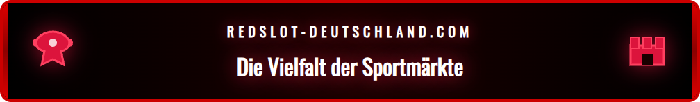 Screenshot der verschiedenen Sportarten bei Redslot Sportwetten.