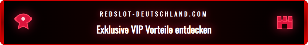 Eine Grafik, die die verschiedenen Vorteile des Redslot VIP Programms zeigt.