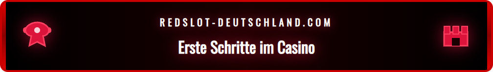 Screenshot eines Online-Casinos zur Auswahl des ersten Spielautomaten.